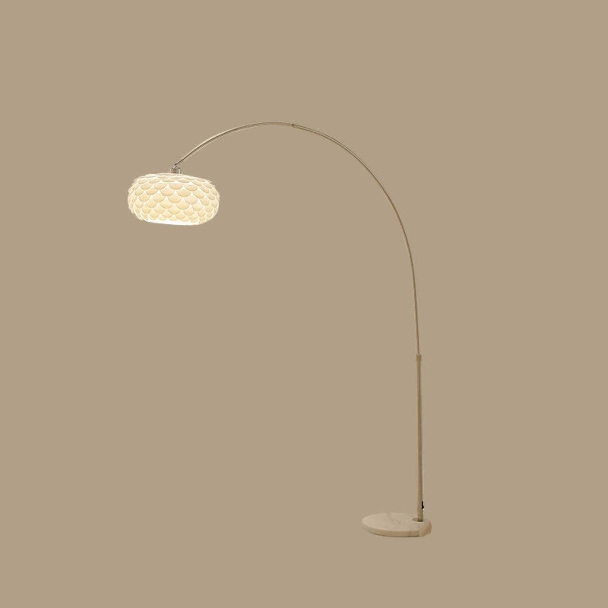 Adjustable Modern White Linterna Arch Floor Lamp Image - 9