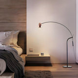 Adjustable Modish Pink Cone and Arc LED Floor Lamp Image - 3