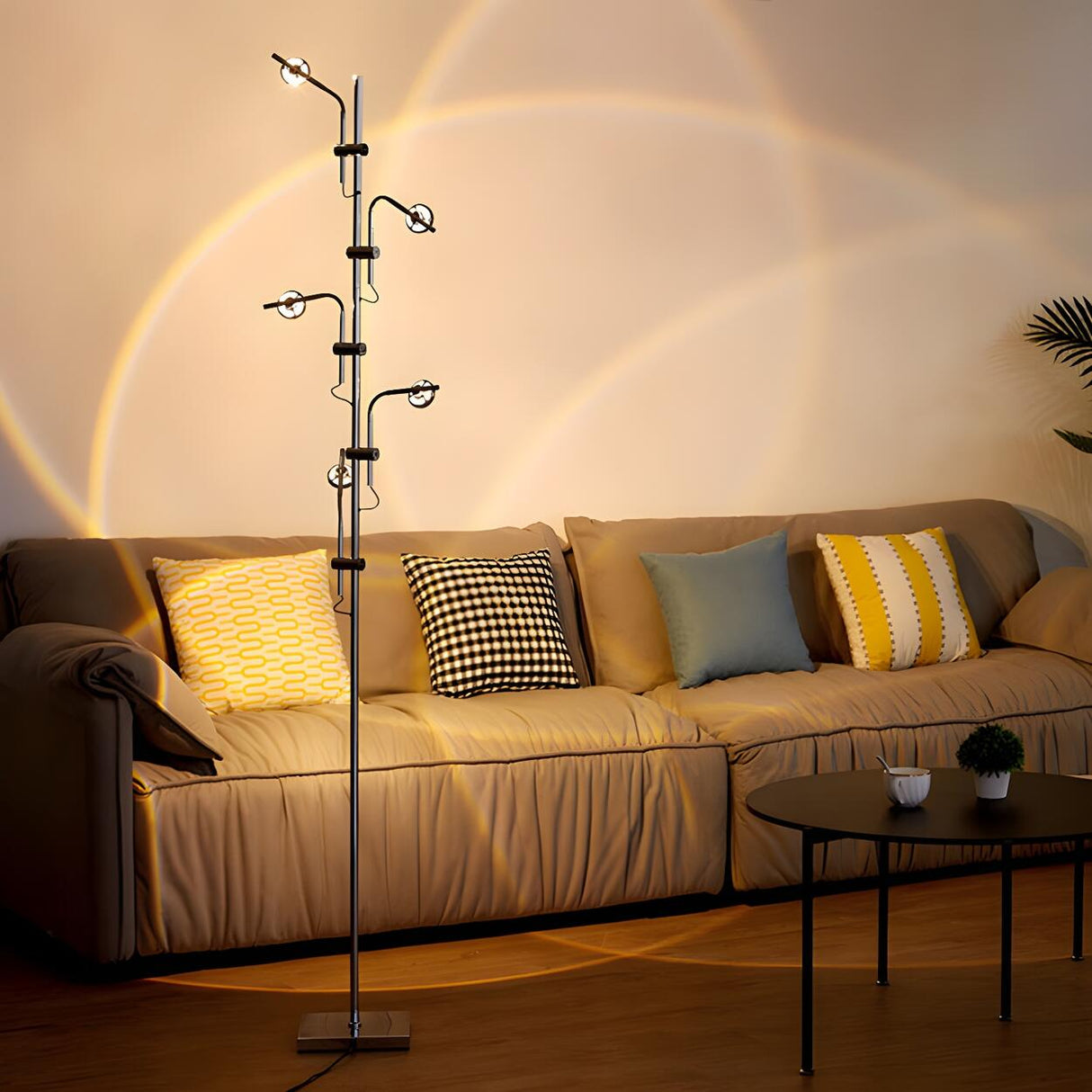 Adjustable Multi-Lights Modern Tree Wa Wa Floor Lamp Image - 4