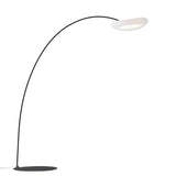 Adjustable Novelty Ring Black Arched Floor Lamp Image - 5