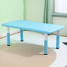 Adjustable Pink Blue Rectangle Toddler Table Chair Set Image - 3