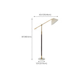 Adjustable Pleated Shade and Gold Metal Floor Lamp Image - 14