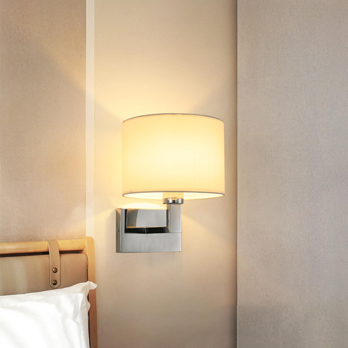 Adjustable Reading Light Chrome Geometric Wall Lamp Image - 8