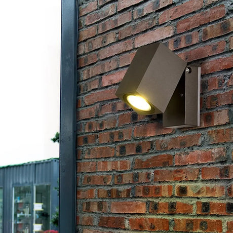 Adjustable Rectangular Aluminum External Wall Lamp Image - 1