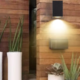 Adjustable Rectangular Aluminum External Wall Lamp Image - 2