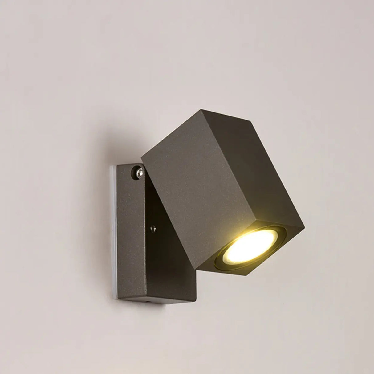 Adjustable Rectangular Aluminum External Wall Lamp Image - 7