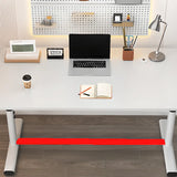 Adjustable Rectangular Metal T-Shape Computer Desk Image - 12