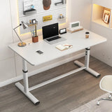 Adjustable Rectangular Metal T-Shape Computer Desk Image - 13