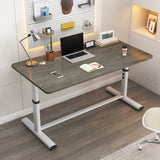 Adjustable Rectangular Metal T-Shape Computer Desk Image - 16