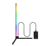 Adjustable RGB Light Minimalist Linear Metal Floor Lamp Image - 5