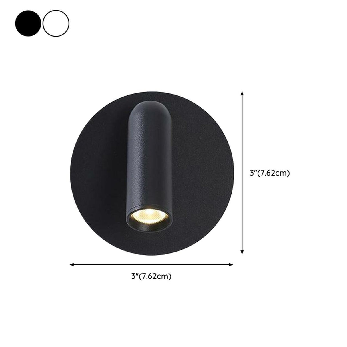 Adjustable Round and Cylindrical LED Wall Sconce 