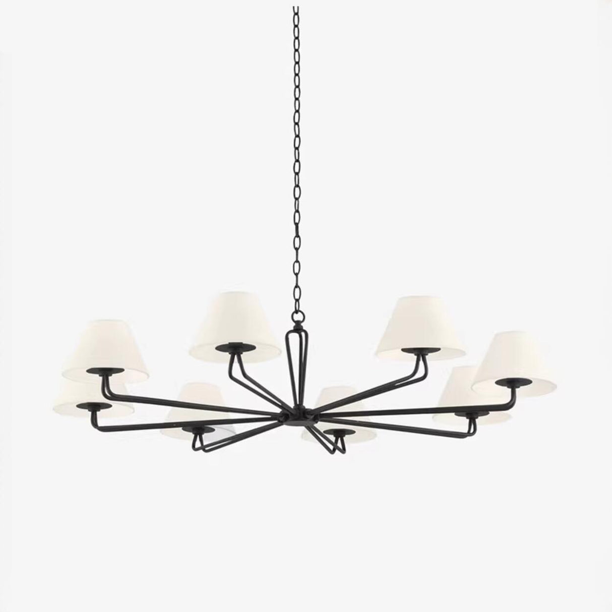 Adjustable Rustic Black Cone Dinging Room Chandelier Image - 13