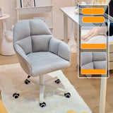 Adjustable Seat Height Swivel Ergonomic Fabric Office Chair Image - 21