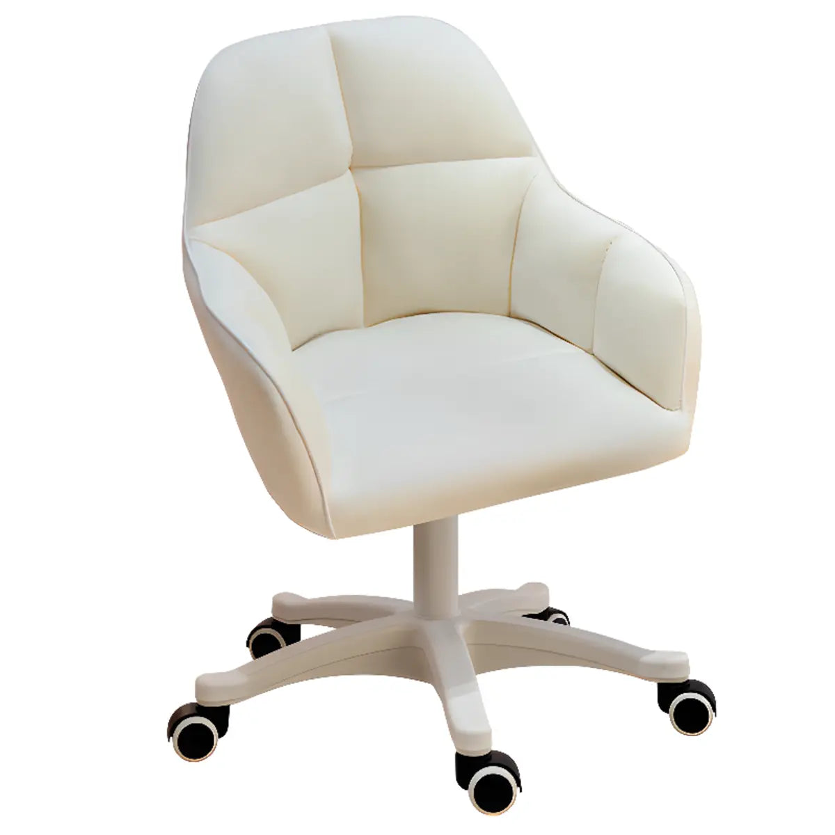 Adjustable Seat Height Swivel Ergonomic Fabric Office Chair Image - 9