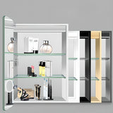 Adjustable Shelves Frameless Aluminum Medicine Cabinet Image - 12