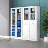 Adjustable Shelves Lockable Drawers Office Storage Cabinet Image - 1