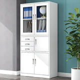 Adjustable Shelves Lockable Drawers Office Storage Cabinet Image - 6