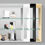 Adjustable Shelves Metal Wall Medicine Cabinet with Mirror Image - 13