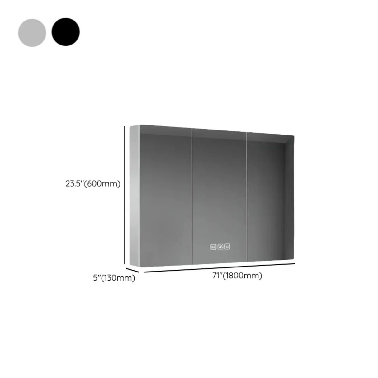 Adjustable Shelves Small Medicine Cabinet with Mirror Image - 21