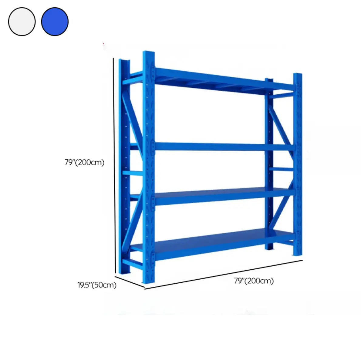 Adjustable Shelving 4-Tier Heavy Duty Metal Garage Storage Image - 24