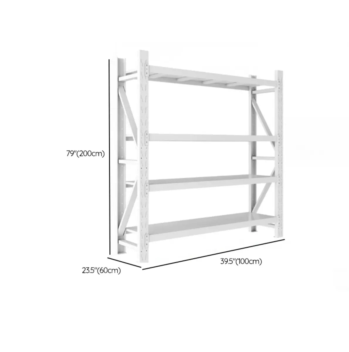 Adjustable Shelving 4-Tier Heavy Duty Metal Garage Storage Image - 15