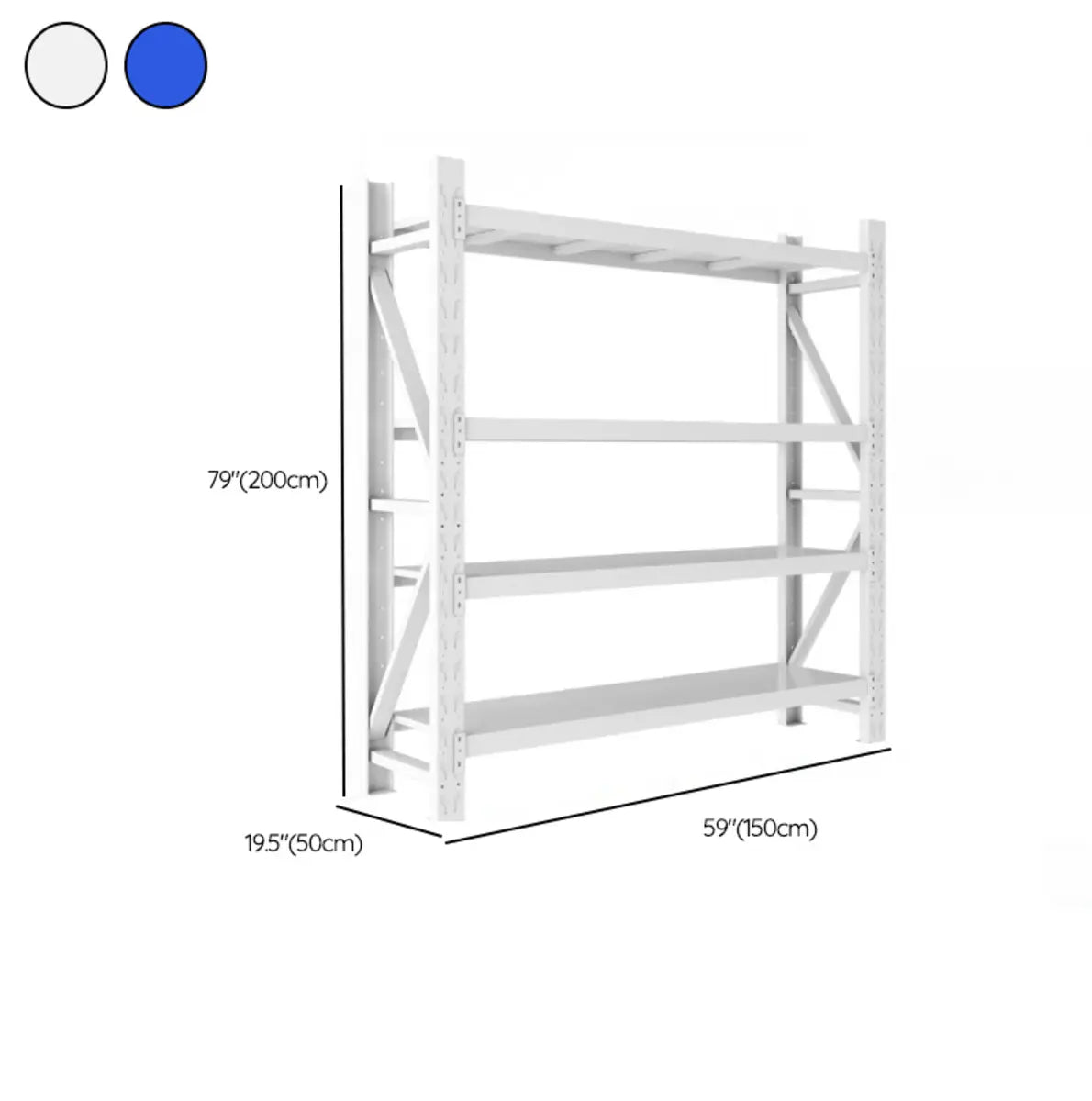 Adjustable Shelving 4-Tier Heavy Duty Metal Garage Storage Image - 18