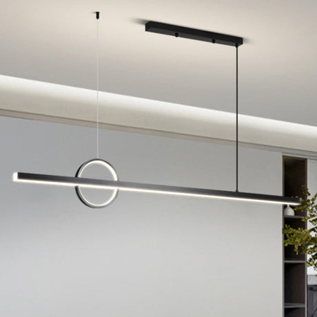 Adjustable Simple Arch and Linear Island Hanging Light Image - 2