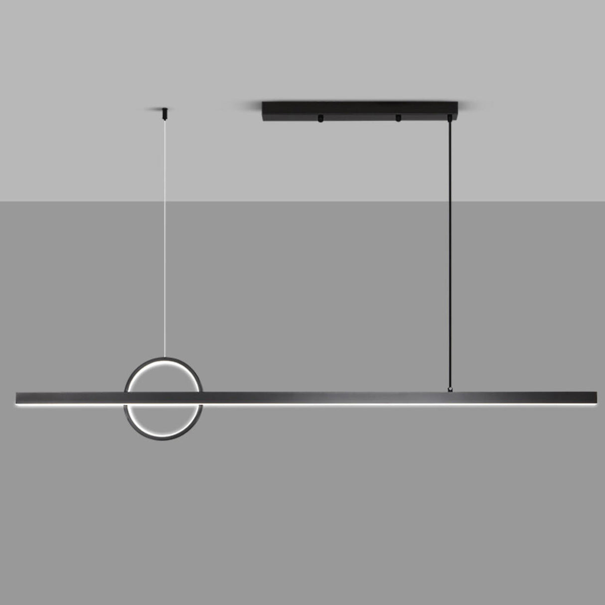 Adjustable Simple Arch and Linear Island Hanging Light Image - 8