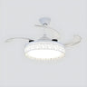 Adjustable Simple Drum Round Ceiling Fan with LED Light Image - 4