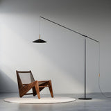 Adjustable Simple Hanging Cone Cantilever Floor Lamp Image - 3