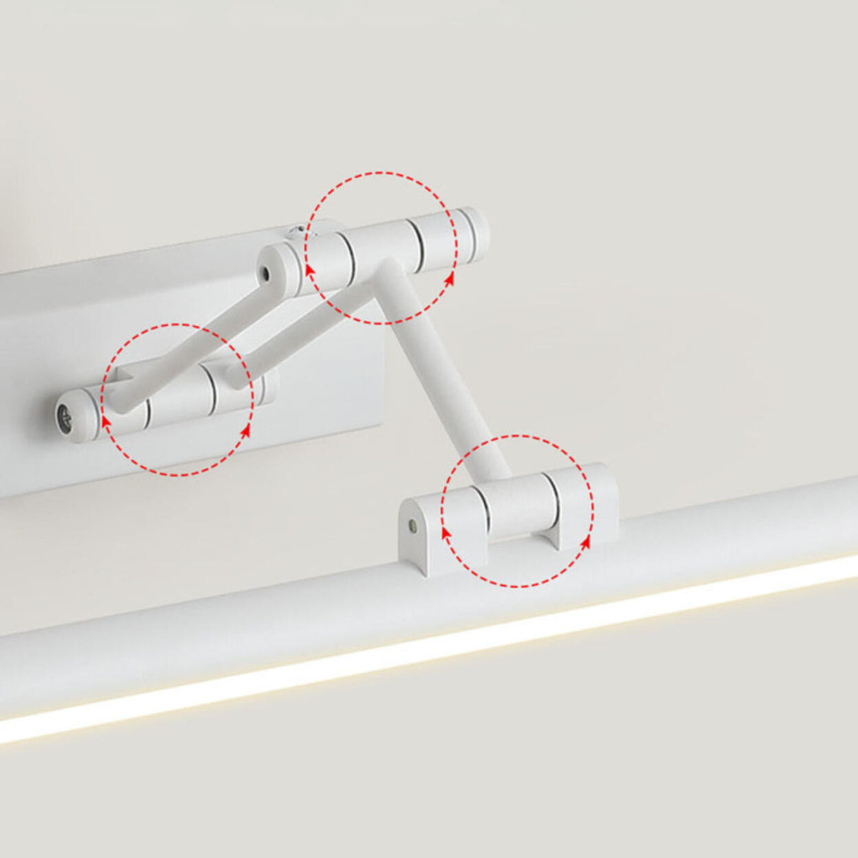 Adjustable Straight Modern Cylinder Vanity Lights Image - 14