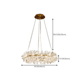 Adjustable String Surrounding Crystal Chandelier #size