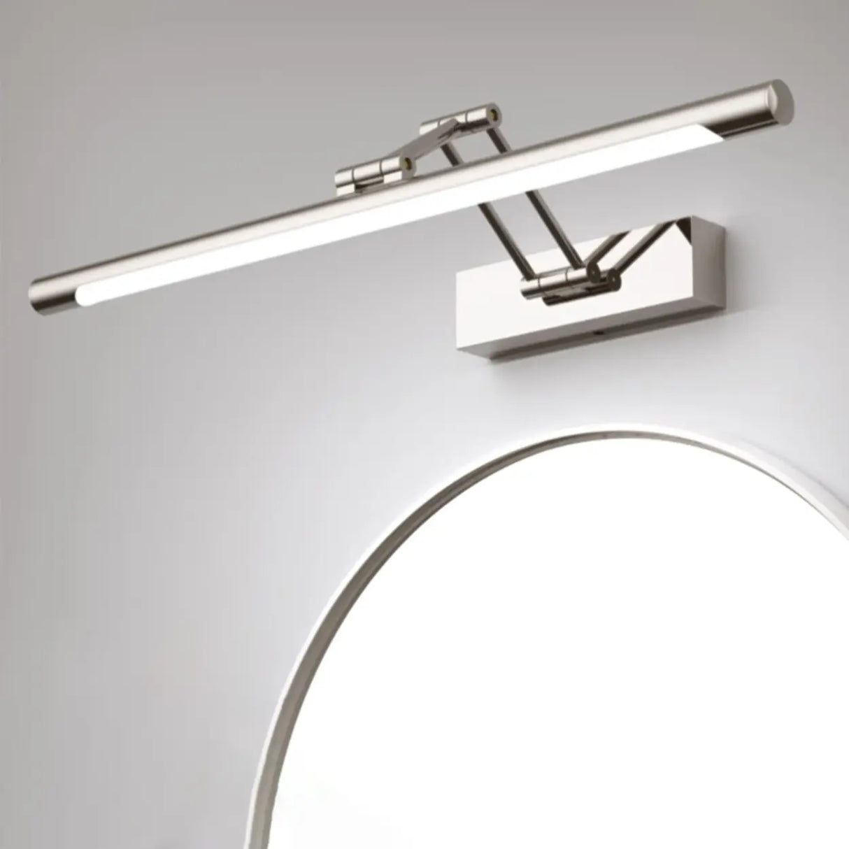 Adjustable Stylish Chrome Cylinder LED Vanity Light Image - 4