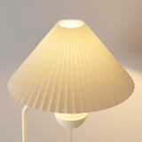 Adjustable Trendy White Cone Side Table Floor Lamp Image - 10