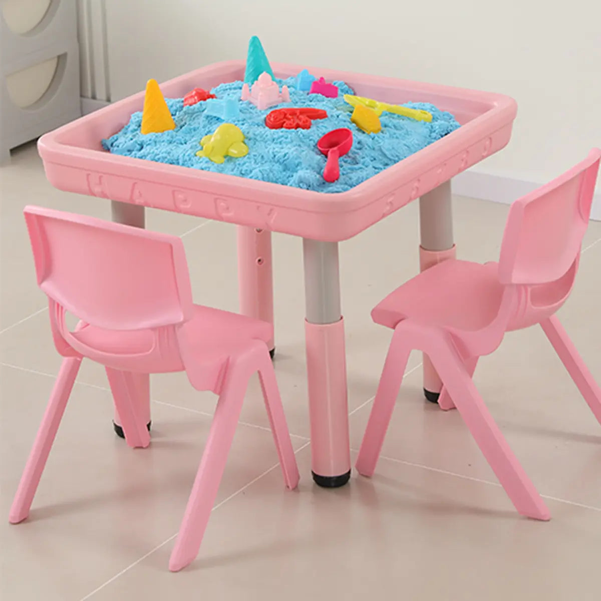 Adjustable Waterproof Toddler Play Table Cahir Set Image - 2