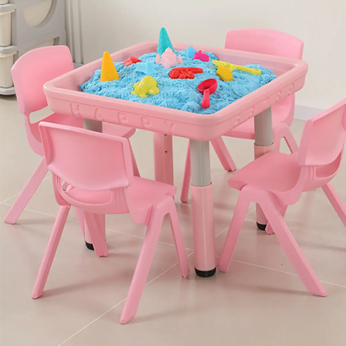 Adjustable Waterproof Toddler Play Table Cahir Set Image - 5