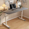 Adjustable White Manufactured Wood T-Shape Writing Desk Image - 7