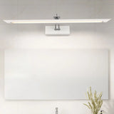 Adjustable White Rectangle Metal LED Vanity Light Image - 1