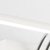 Adjustable White Rectangle Metal LED Vanity Light Image - 11