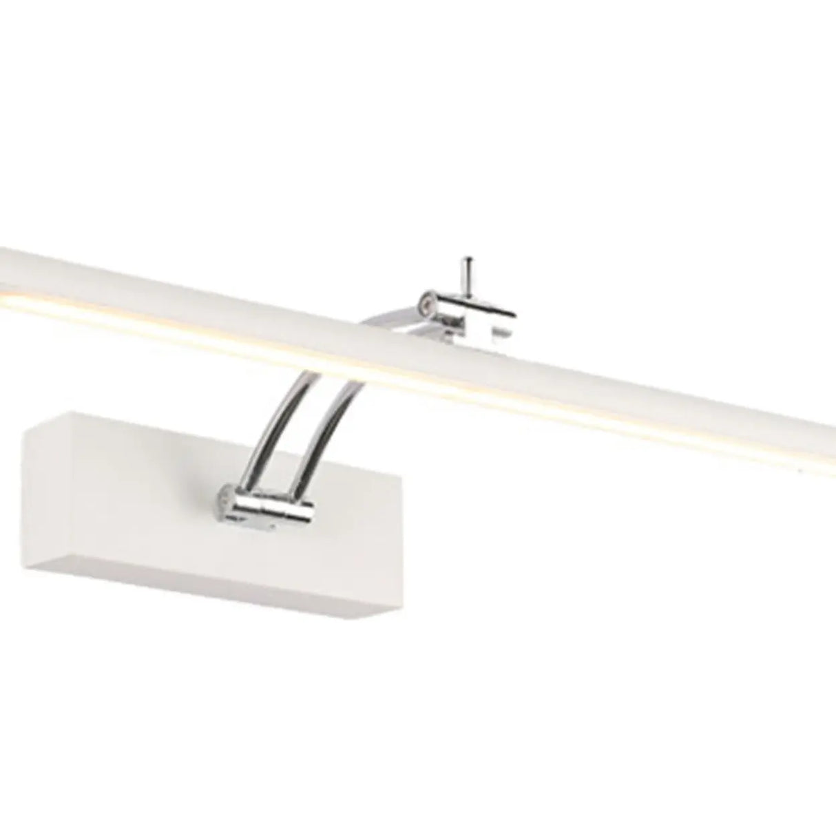 Adjustable White Rectangle Metal LED Vanity Light Image - 8