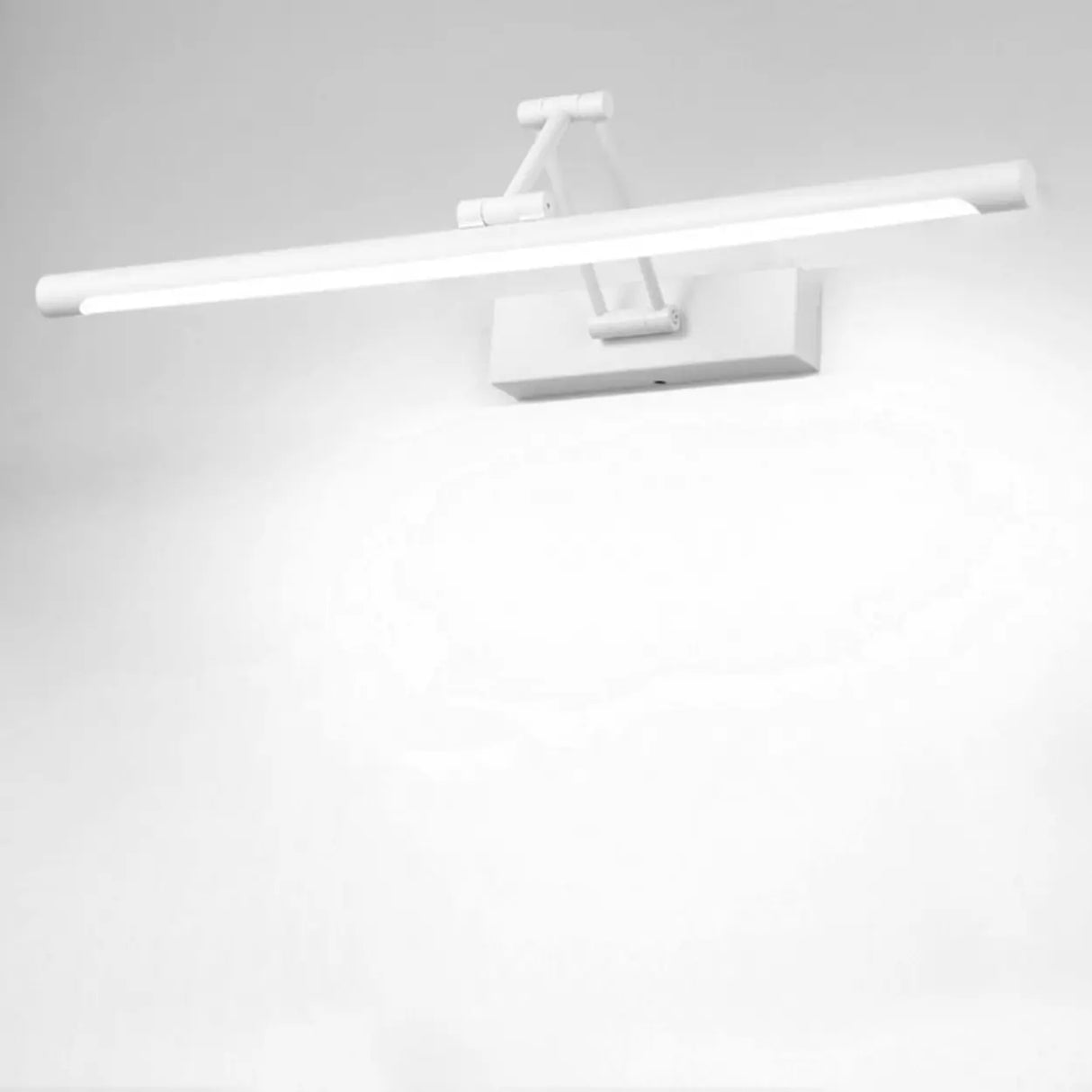 Adjustable White Rectangular LED Bathroom Vanity Light Image - 2