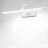 Adjustable White Rectangular LED Bathroom Vanity Light Image - 2