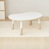 Adjustable White Rounded Corner Toddler Table Chair Set Image - 3