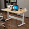 Adjustable White Wood Glass T-Shape Standing Desk Image - 7