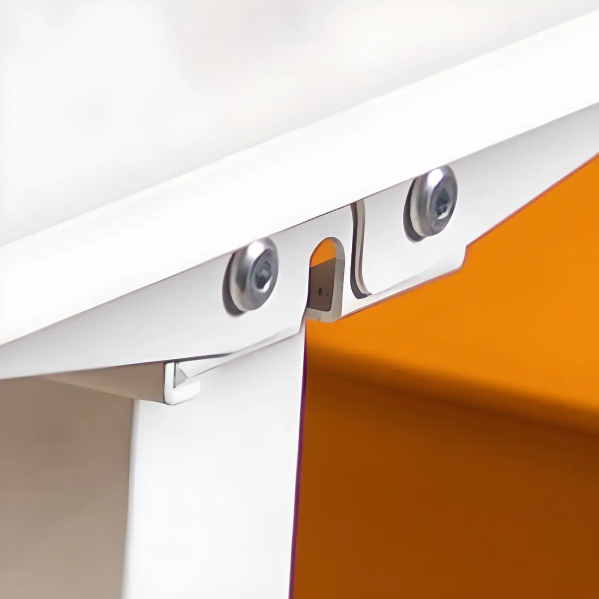 Adjustable White Wood Rectangle Small Standing Desk Image - 8