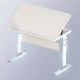 Adjustable White Wood Top Metal T-Shape Standing Desk Image - 10