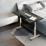 Adjustable Wood Black T-Base Rectangle Standing Desk Image - 19