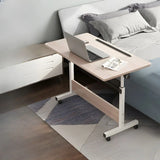 Adjustable Wood Black T-Base Rectangle Standing Desk Image - 21