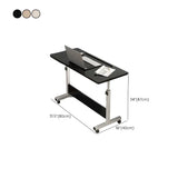 Adjustable Wood Black T-Base Rectangle Standing Desk Image - 27