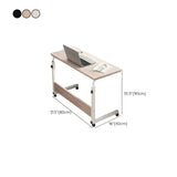 Adjustable Wood Black T-Base Rectangle Standing Desk Image - 29